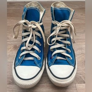 Blue High Top Converse
